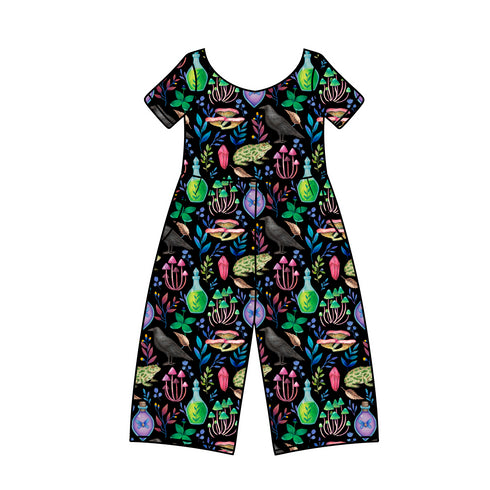 Pre order Frogus Pocus Wide Leg Romper with pockets